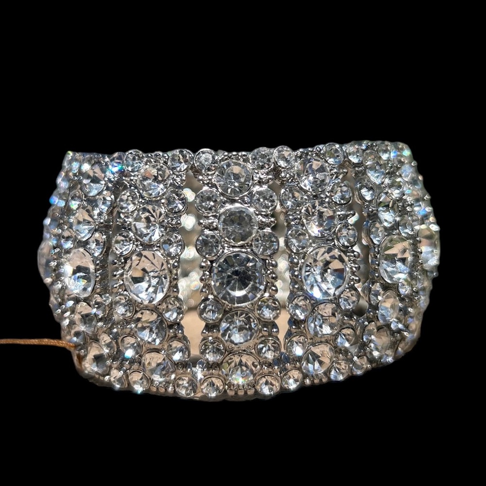 Silver Rhinestone Bracelet Special Occasion NWT